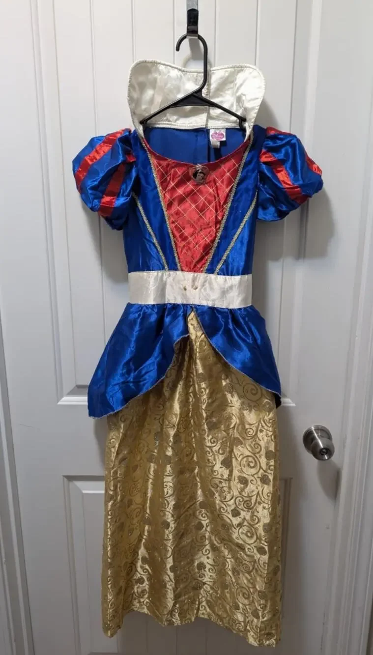 Disney Princess Snow White Dress Halloween Costume Child Girls Size M 8-10
